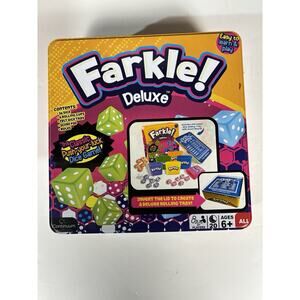 Farkle Deluxe Dice Game Set Includes 36 Colorful Dice, 6 Rolling Cups. Complete